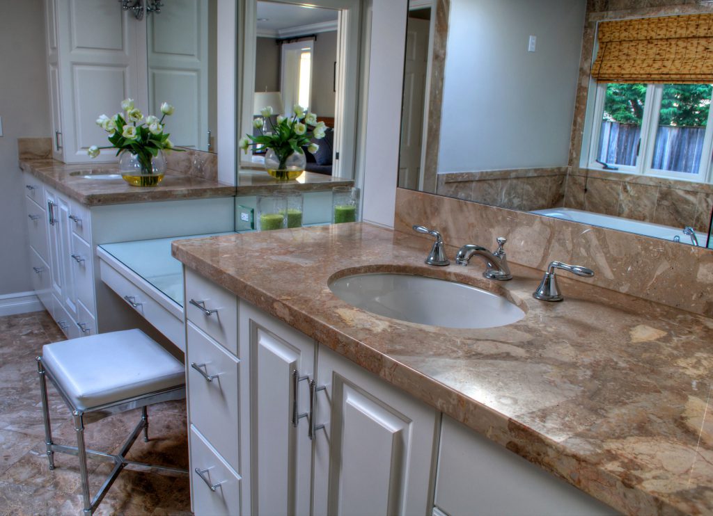 stone bathroom worktop