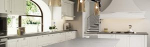 quartz-kitchen worktops and stairs