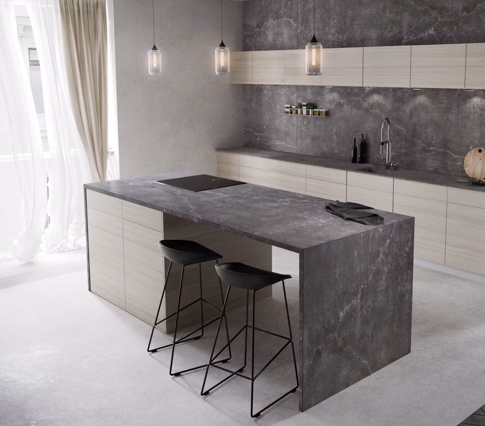 Dekton Laos Kitchen Island
