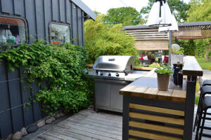 Outdoor BBQ kitchen
