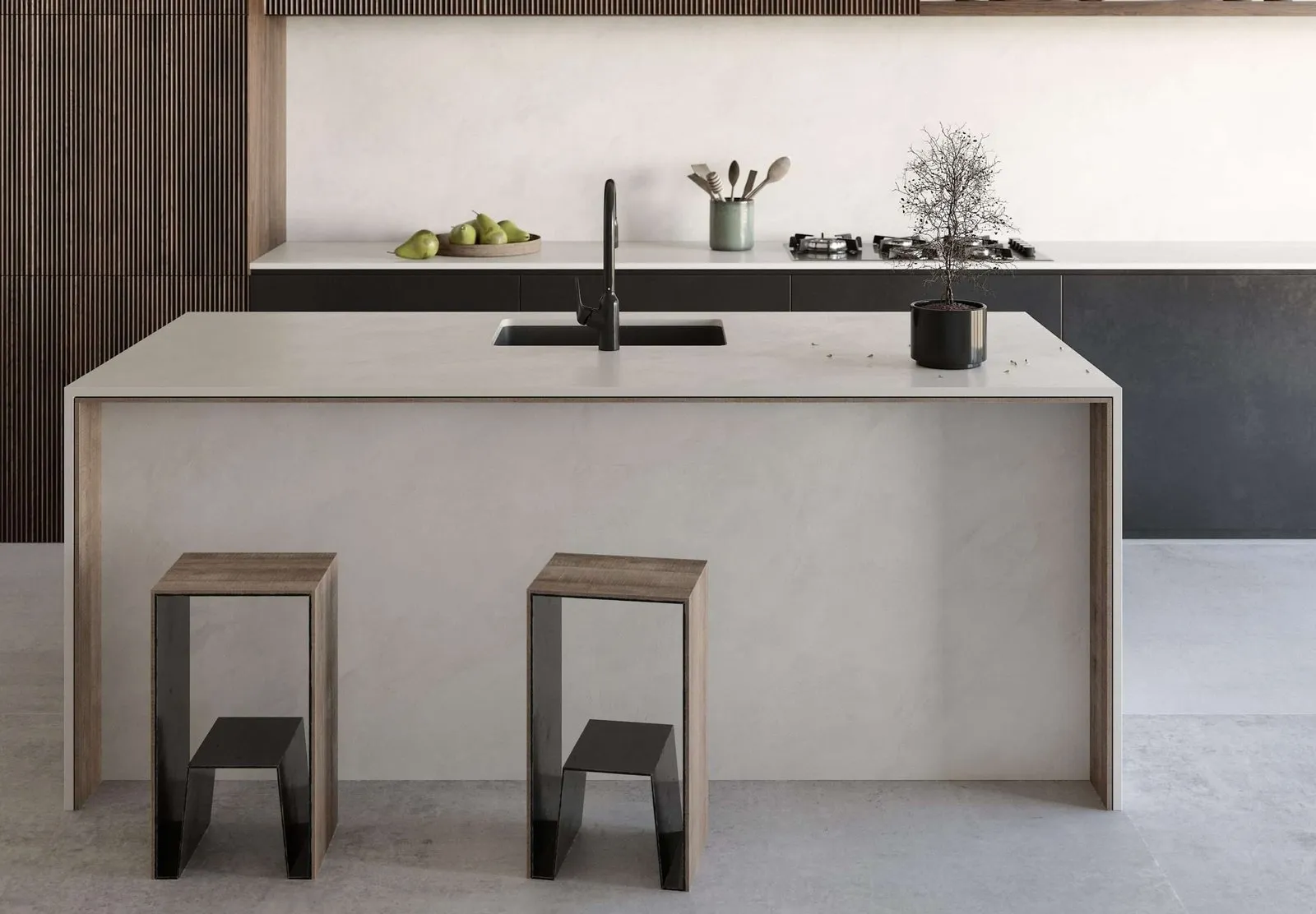 Dekton Argentium Porcelain Island