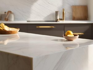 Quartz kitchen worktop