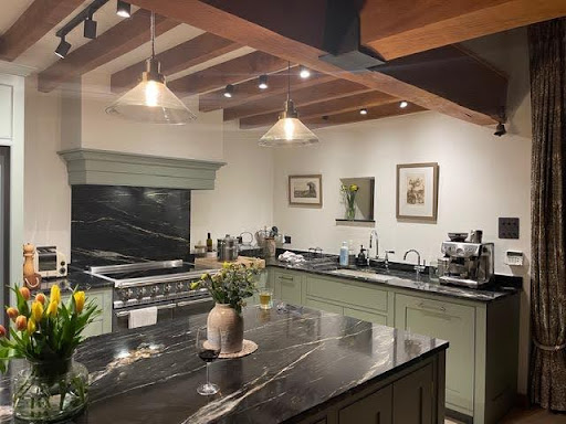 Gerald Culliford dark Quartzite Worktops