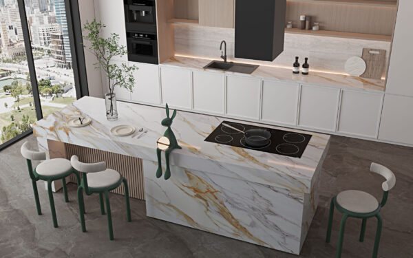 Fontana Quartz Kitchen Island Worksurfaces